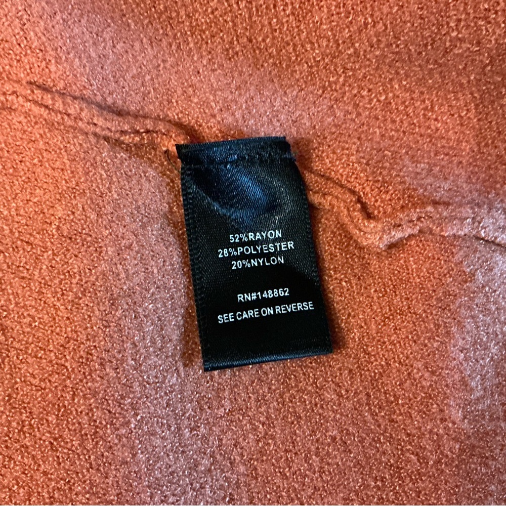 NWT Torrid Hooded Cardigan Duster Cinched Waist Orange Pink Print Boho Cozy Sz 2 - Picture 14 of 15